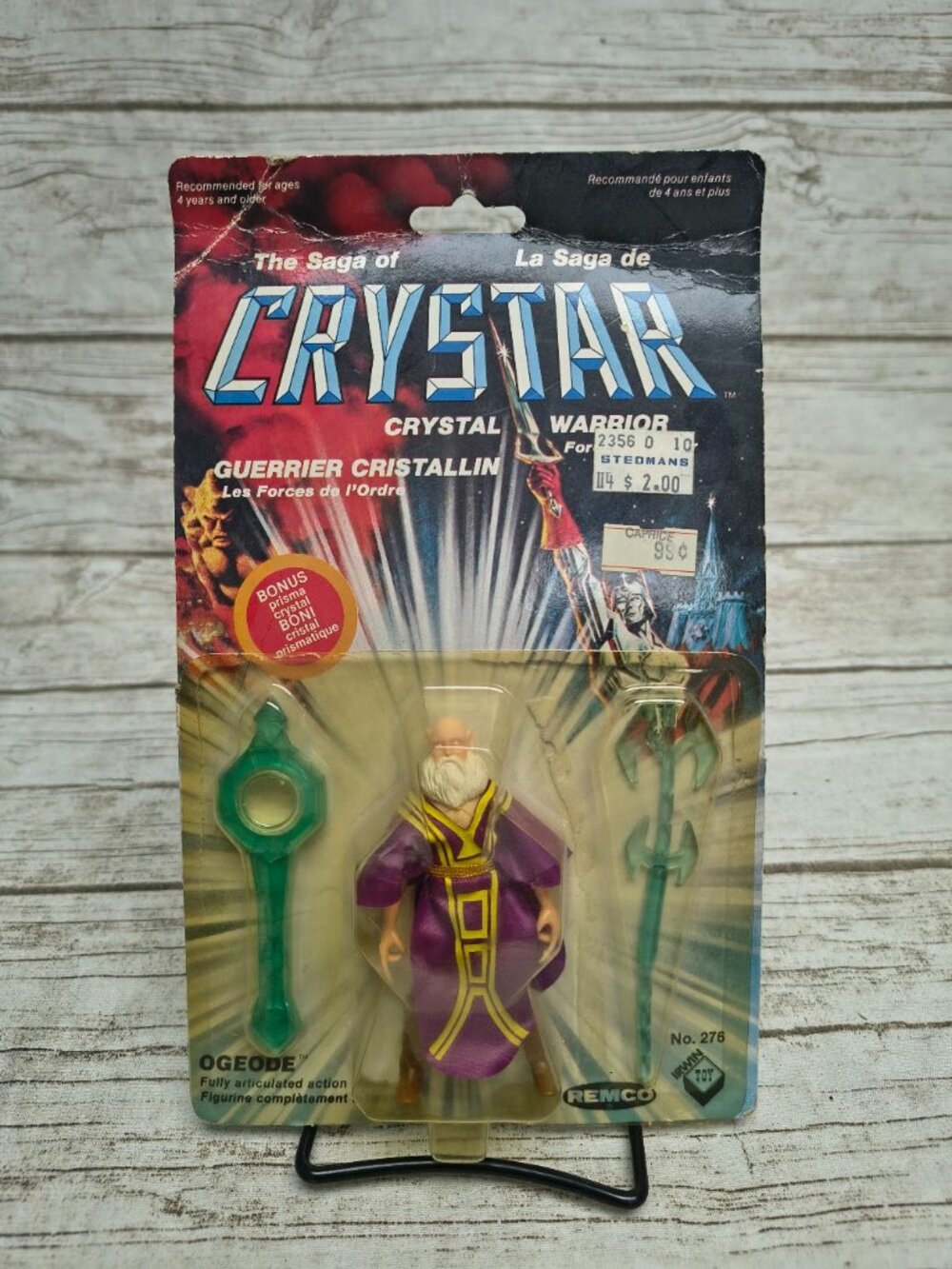 Vintage Remco The Saga of Crystar Ogeode Carded Action Figure